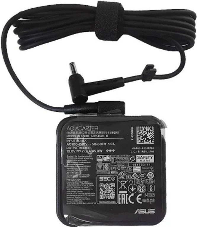 ASUS Laptop Charger 45W 19V 2.37A Original Adapter (1.35 MM) (1 Yr Warranty) (Power Cord Included)