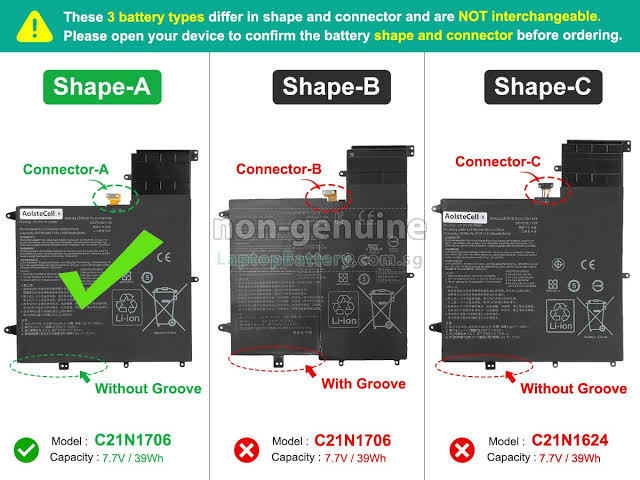 ASUS C21N1706 - C21N1706 Original Laptop Notebook Battery (1 Yr Warranty)