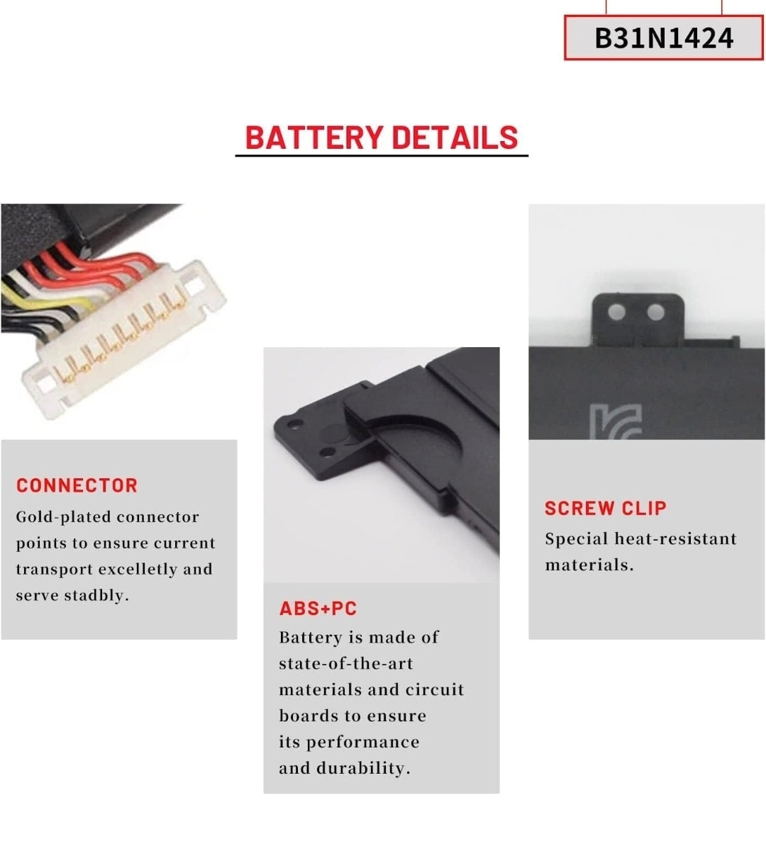 ASUS A401LB - B31N1424 Original Laptop Notebook Battery (1 Yr Warranty)