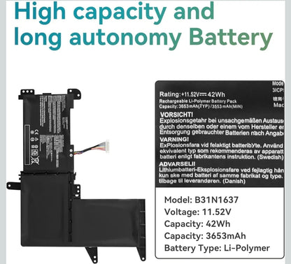 ASUS B31N1637 - B31N1637 Original Laptop Notebook Battery (1 Yr Warranty)