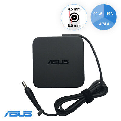 ASUS Laptop Charger 90W 19V 4.74A Original Adapter Model No: A42JV (4.5 mm x 3.0 mm) (1 Yr Warranty) (Power Cord Included)