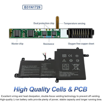 ASUS B31N1729 - B31N1729 Original Laptop Notebook Battery (1 Yr Warranty)