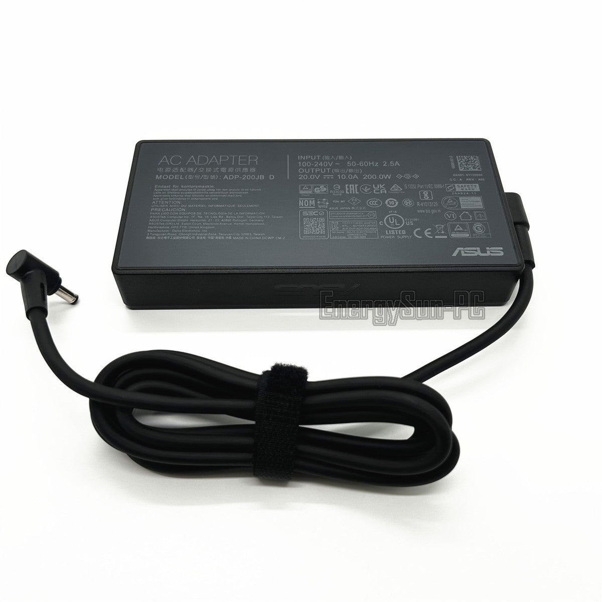 ASUS Laptop Charger 200W 20V 10A Original Adapter (5.5 mm x 2.5 mm) (1 Yr Warranty) (Power Cord Included)