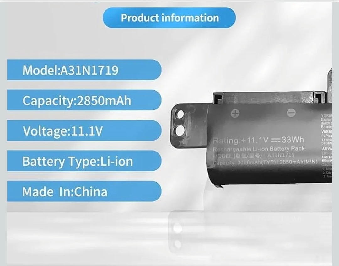 ASUS A31N1719 - A31N1719 Original Laptop Notebook Battery (1 Yr Warranty)