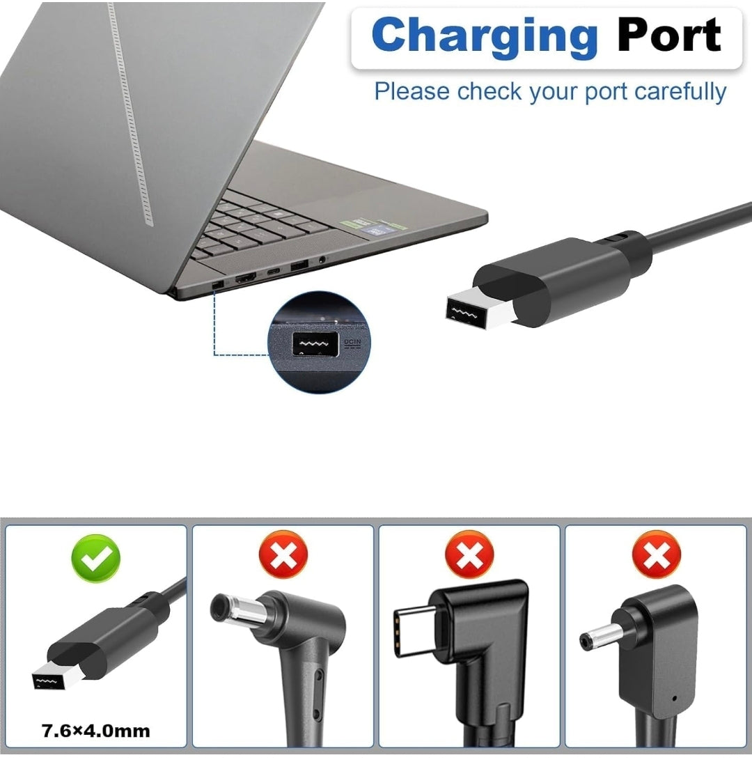 ASUS Laptop Charger 200W 20V 10A Original Adapter (Rectangle Pin) (1 Yr Warranty) (Power Cord Included)