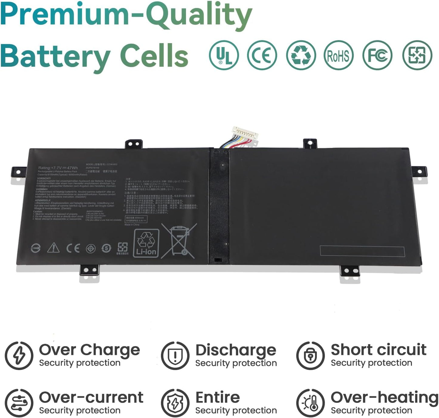 ASUS C21N1833 - C21N1833 Original Laptop Notebook Battery (1 Yr Warranty)