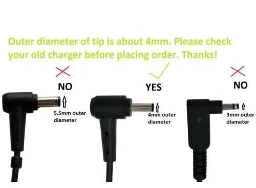 ASUS Laptop Charger 45W 19V 2.37A Original Adapter (1.35 MM) (1 Yr Warranty) (Power Cord Included)