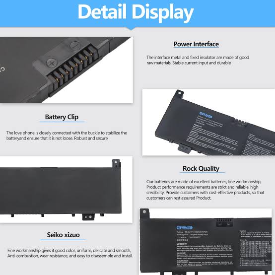 ASUS C31N1636 - C31N1636 Original Laptop Notebook Battery (1 Yr Warranty)