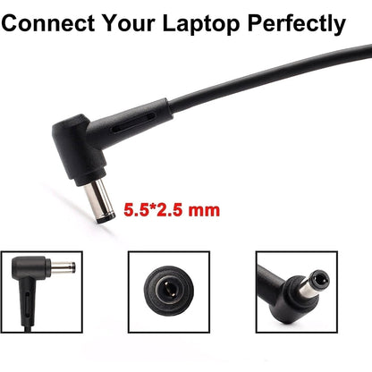 ASUS Laptop Charger 90W 19V 4.74A Original Adapter (5.5 mm x 2.5 mm) (1 Yr Warranty) (Power Cord Included)