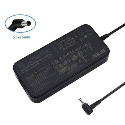 ASUS Laptop Charger 120W 19V 6.32A Original Adapter (5.5 mm x 2.5 mm) (1 Yr Warranty) (Power Cord Included) Model No : PA-1121-28