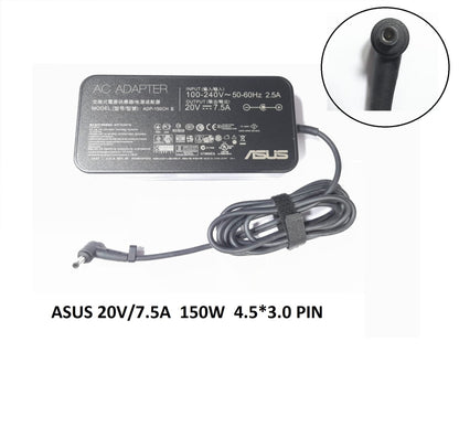 ASUS Laptop Charger 150W 20V 7.5A Original Adapter (4.5 mm x 3.0 mm) (1 Yr Warranty) (Power Cord Included)