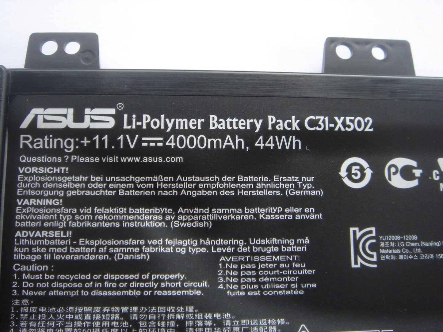 ASUS C31-X502 - C31-X502 Original Laptop Notebook Battery (1 Yr Warranty)