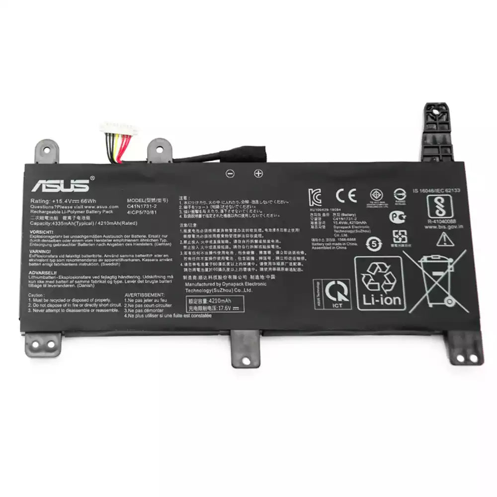 ASUS C41N1731 TYPE-2- C41N1731 TYPE-2 Original Laptop Notebook Battery (1 Yr Warranty)