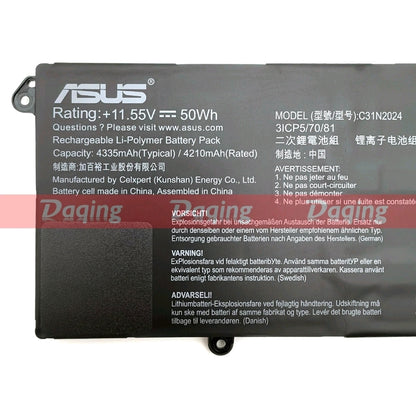 ASUS C31N2024 - C31N2024 Original Laptop Notebook Battery (1 Yr Warranty)