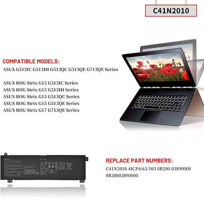 ASUS G713QC - C41N2010 Original Laptop Notebook Battery (1 Yr Warranty)