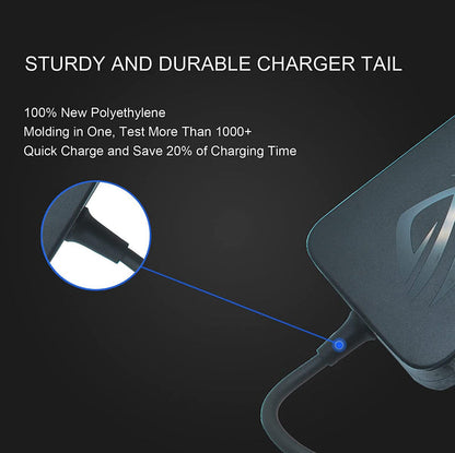 ASUS Laptop Charger 200W 20V 10A Original Adapter (6.0 mm x 3.7 mm) (1 Yr Warranty) (Power Cord Included)