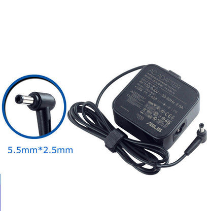 ASUS Laptop Charger 65W 19V 3.42A Original Adapter (5.5 mm x 2.5mm) (1 Yr Warranty) (Power Cord Included)