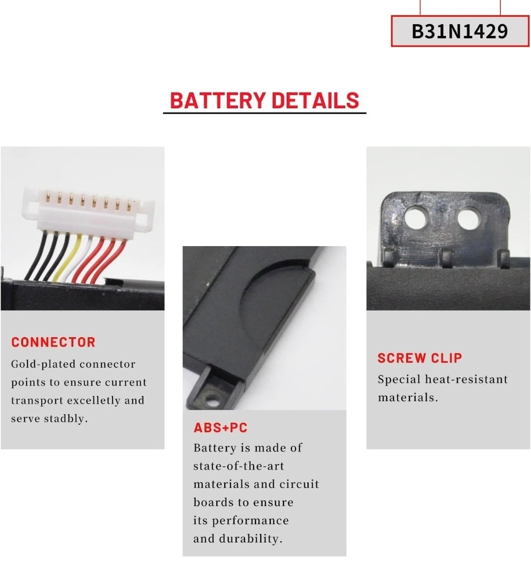 ASUS C31N1429 - C31N1429 Original Laptop Notebook Battery (1 Yr Warranty)