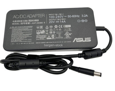 ASUS Laptop Charger 280W 20V 14A Original Adapter (7.4 mm x 5.0 mm) (1 Yr Warranty) (Power Cord Included)