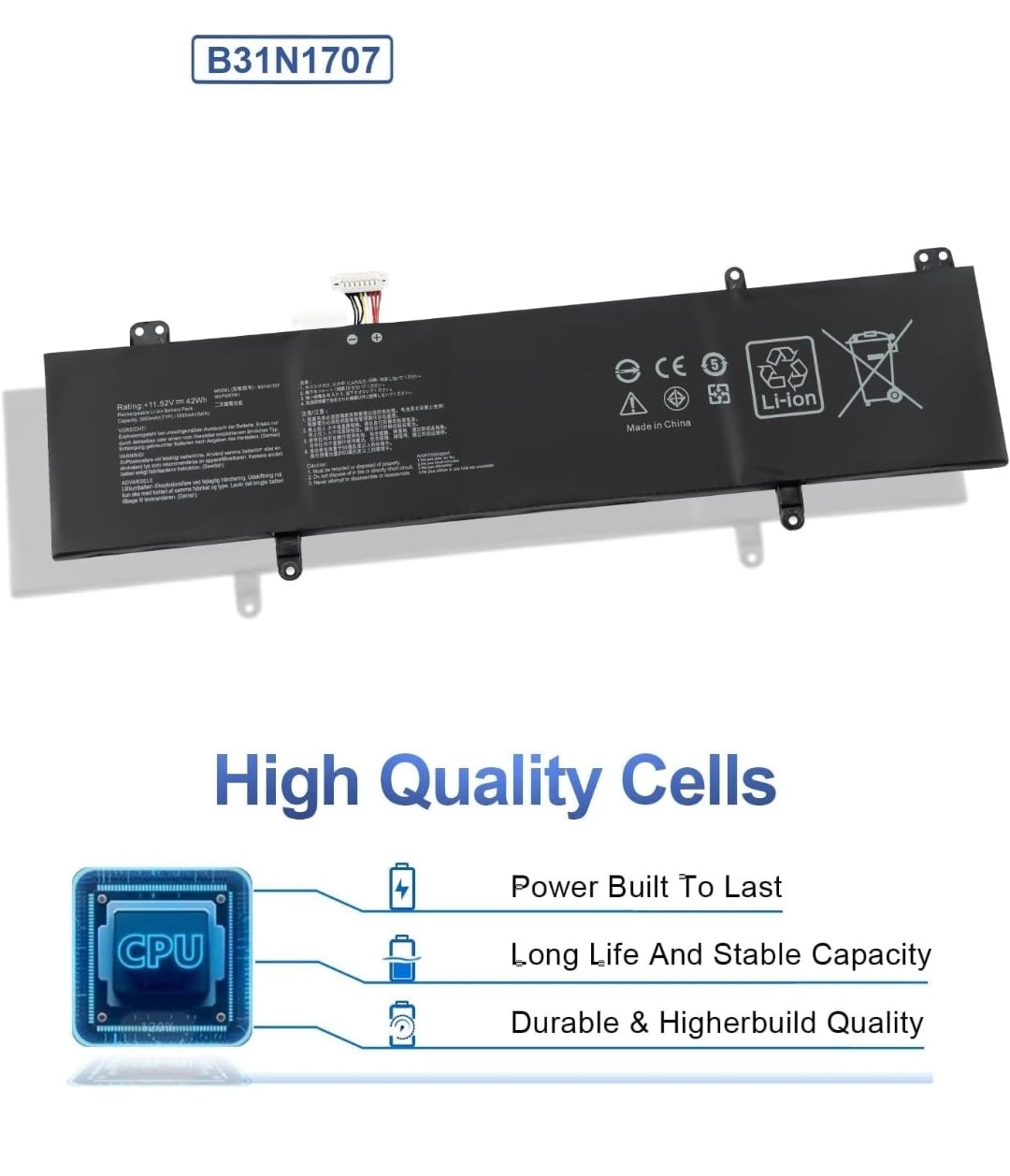 ASUS A411UF - B31N1707 Original Laptop Notebook Battery (1 Yr Warranty)