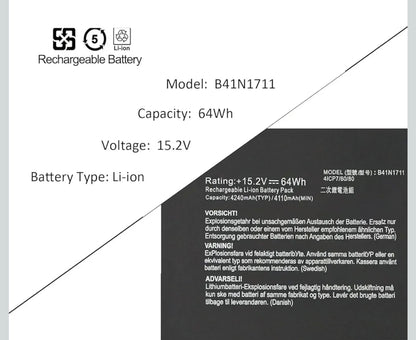ASUS ZX63VD7300 - B41N1711 Original Laptop Notebook Battery (1 Yr Warranty)