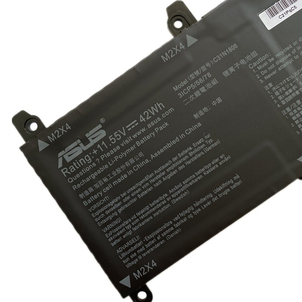 ASUS C31N1806 - C31N1806 Original Laptop Notebook Battery (1 Yr Warranty)