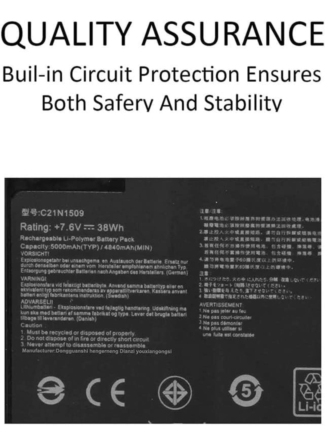 ASUS R558UQ - C21N1509 Original Laptop Notebook Battery (1 Yr Warranty)
