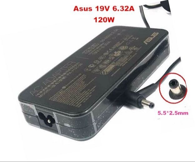 ASUS Laptop Charger 120W 19V 6.32A Original Adapter (5.5 mm x 2.5 mm) (1 Yr Warranty) (Power Cord Included) Model No : PA-1121-28