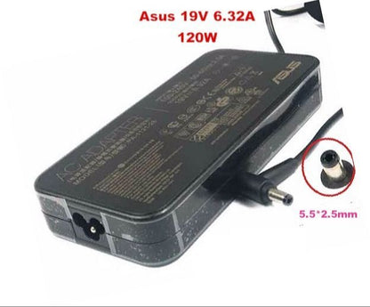 ASUS Laptop Charger 120W 19V 6.32A Original Adapter (5.5 mm x 2.5 mm) (1 Yr Warranty) (Power Cord Included) Model No : PA-1121-28