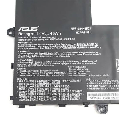 ASUS B31N1503 - B31N1503 Original Laptop Notebook Battery (1 Yr Warranty)