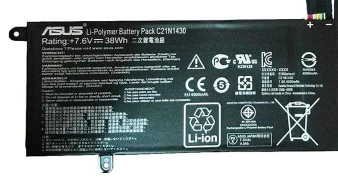 ASUS C21N1430 - C21N1430 Original Laptop Notebook Battery (1 Yr Warranty)