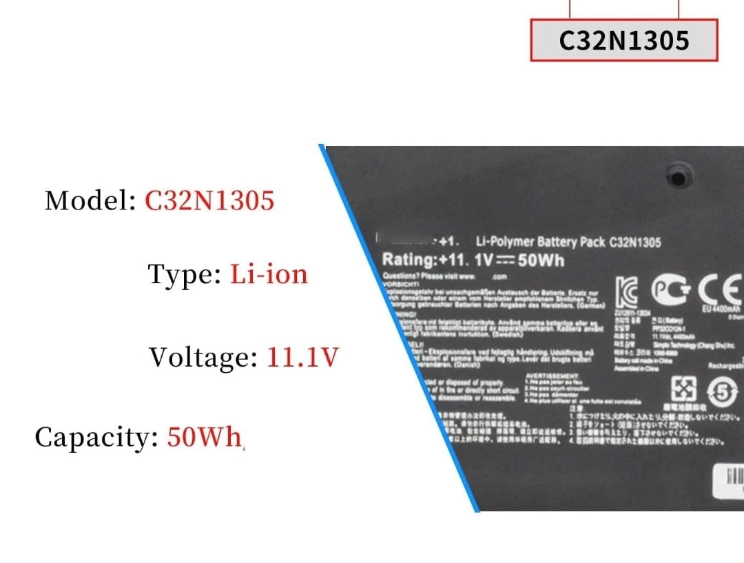ASUS C32N1305 - C32N1305 Original Laptop Notebook Battery (1 Yr Warranty)