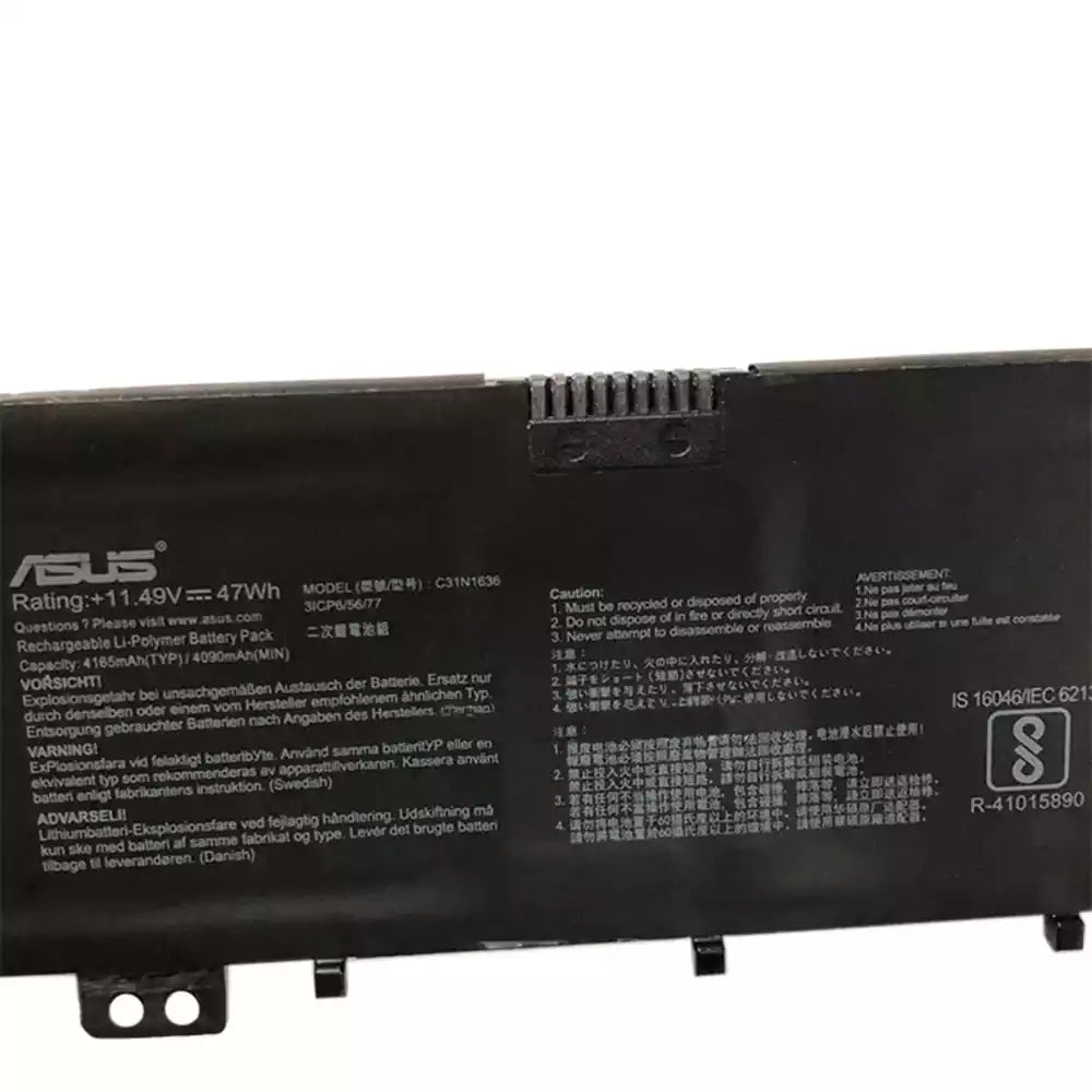 ASUS C31N1636 - C31N1636 Original Laptop Notebook Battery (1 Yr Warranty)