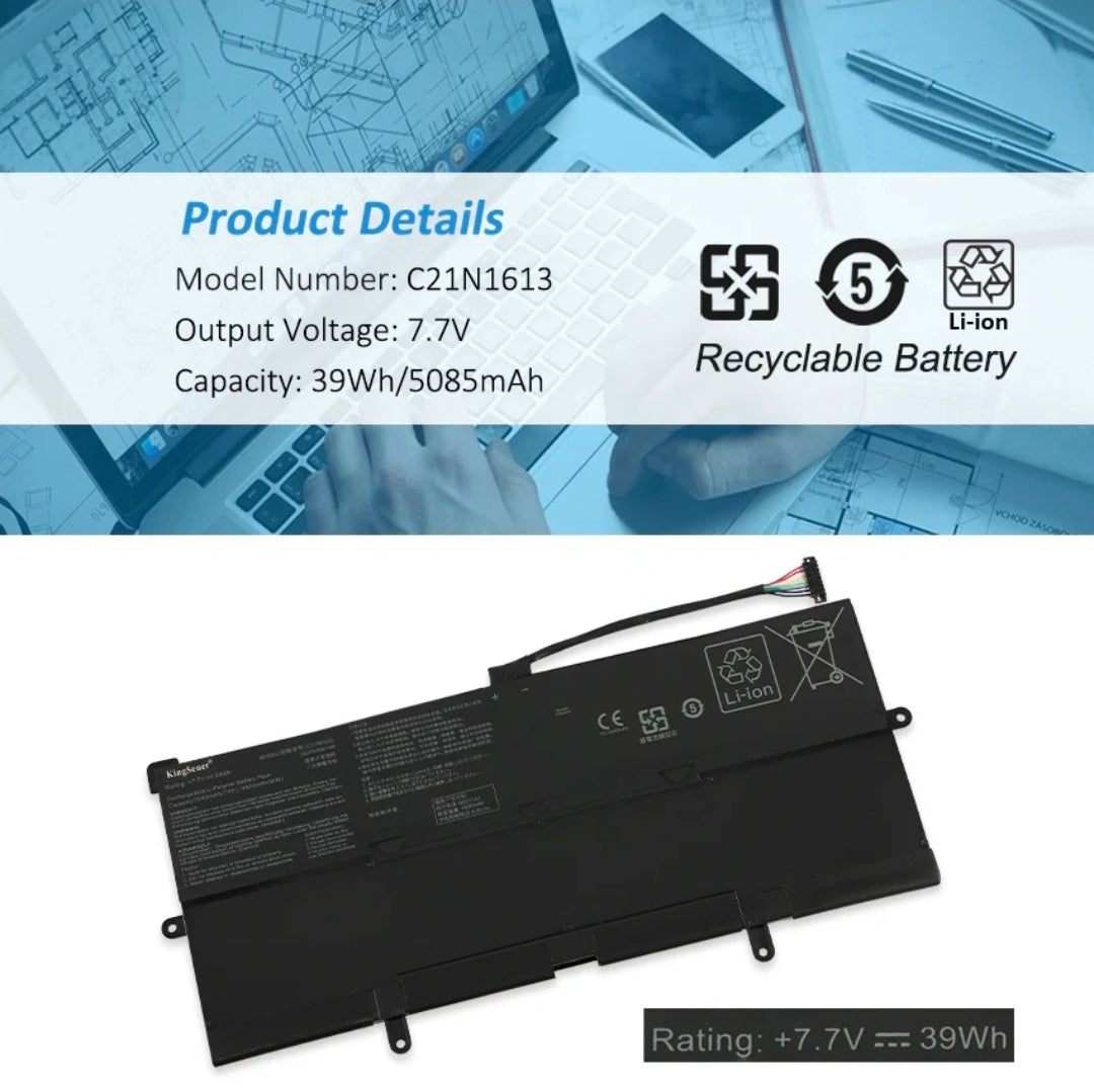 ASUS C21N1613 - C21N1613 Original Laptop Notebook Battery (1 Yr Warranty)
