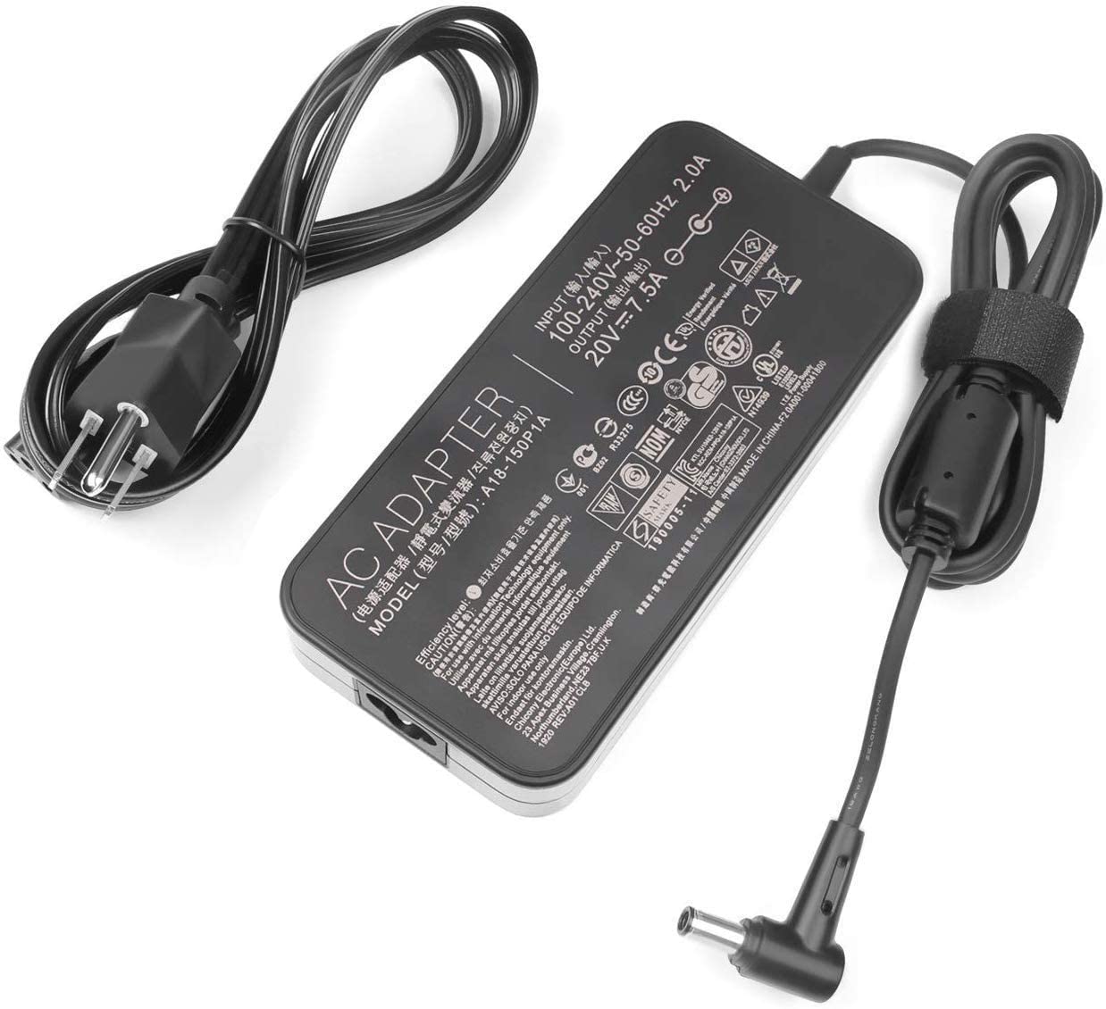 ASUS Laptop Charger 150W 20V 7.5A Original Adapter (5.5 mm x 2.5 mm ) (1 Yr Warranty) (Power Cord Included)