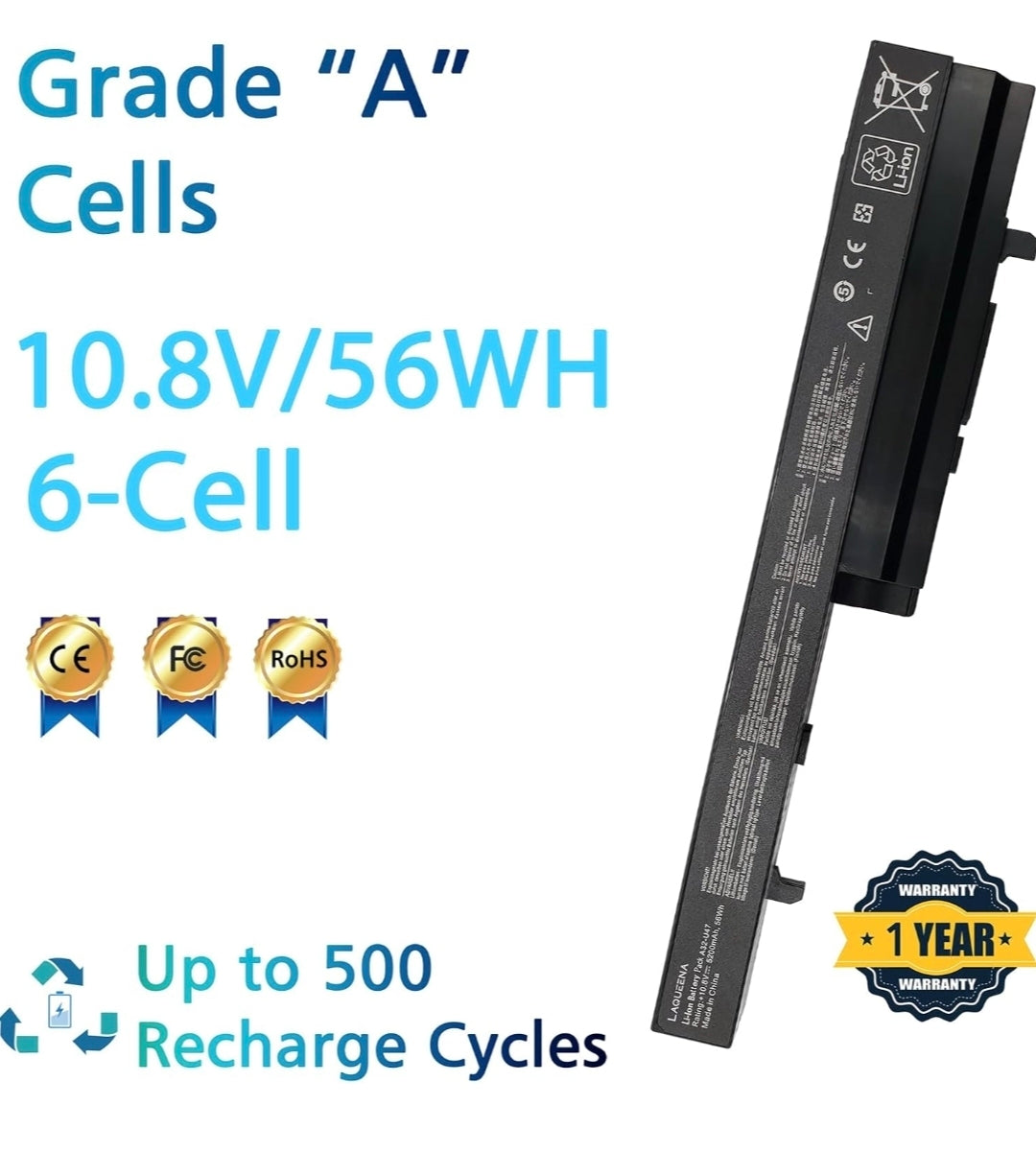 ASUS A42-U47 - A42-U47 Original Laptop Notebook Battery (1 Yr Warranty)