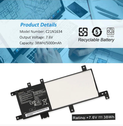 ASUS R542UR - C21N1634 Original Laptop Notebook Battery (1 Yr Warranty)