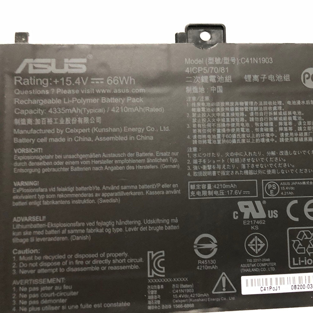 ASUS C41N1903 - C41N1903 Original Laptop Notebook Battery (1 Yr Warranty)