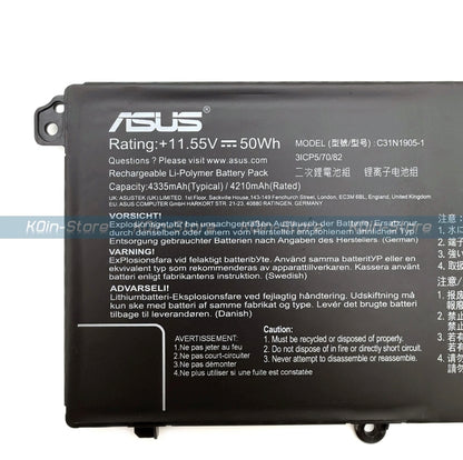 ASUS Vivobook S 14 Flip TN3402QAB - C31N1905 Original Laptop Notebook Battery (1 Yr Warranty)